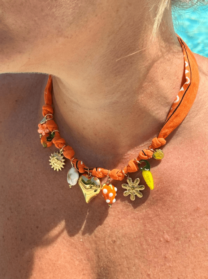 Arancia Bandana, collier en acier inoxydable, qui resiste à l'eau, de la bijouterie fantaisie Zalia Bijoux proche de voiron 38500