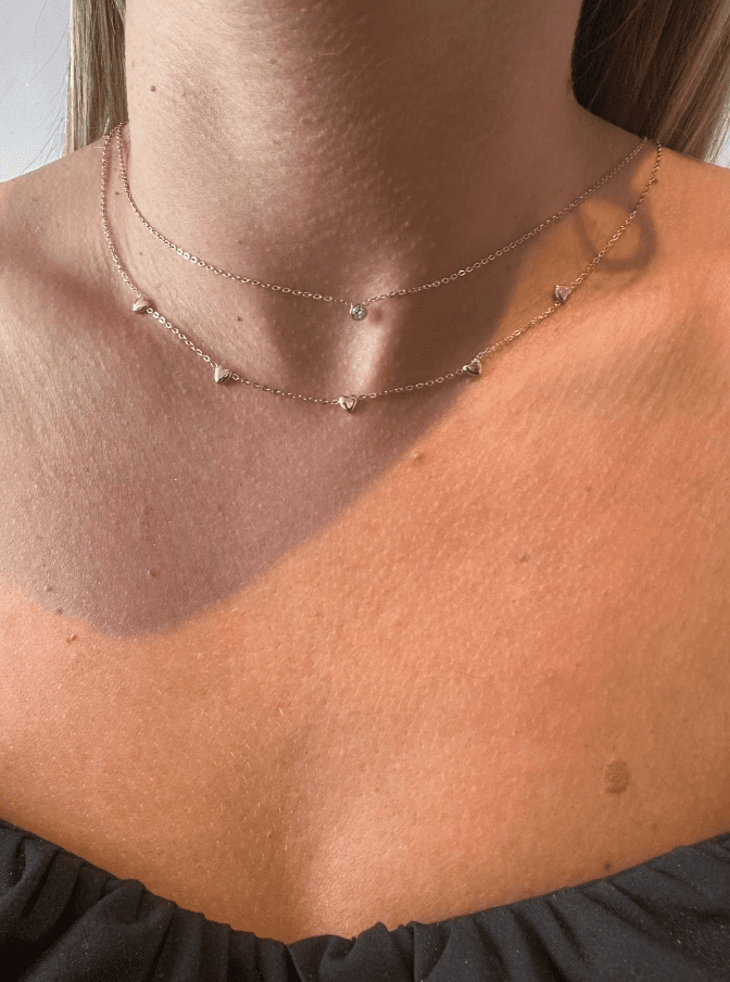 Aura, collier en acier inoxydable, qui resiste à l'eau, de la bijouterie fantaisie Zalia Bijoux proche de voiron 38500