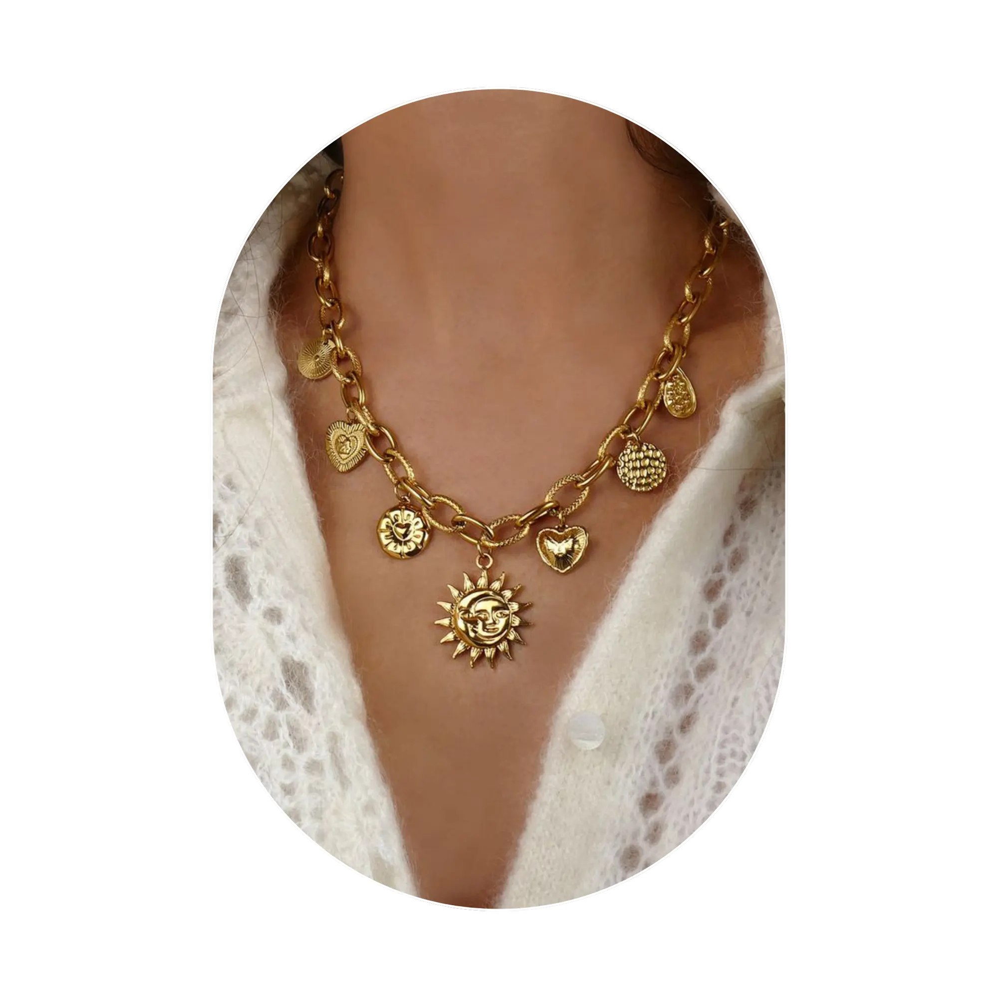 Catégorie collier, bijoux en acier inoxydable, qui resiste à l'eau, de la bijouterie fantaisie Zalia Bijoux proche de voiron 38500